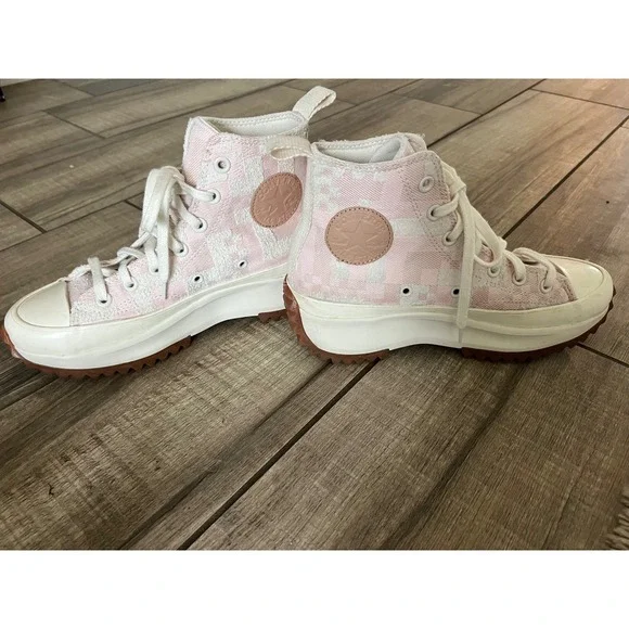 Converse Run Star Hike Platform High Egret Pink Clay Women's Size7.5 - Picture 5 of 8